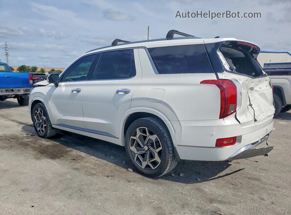KM8R74HE8NU355682 2022 HYUNDAI PALISADE White Trasero izquierdo