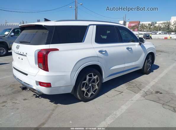 KM8R74HEXMU284385 2021 HYUNDAI PALISADE White Задня права чверть