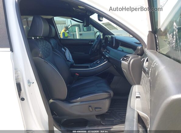 KM8R74HEXMU284385 2021 HYUNDAI PALISADE White Вид салону спереду