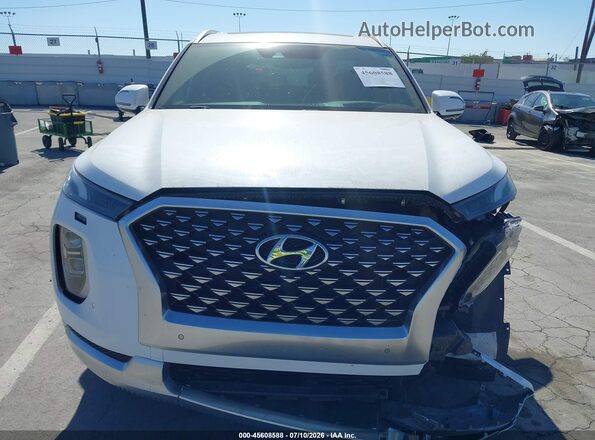 KM8R74HEXMU284385 2021 HYUNDAI PALISADE White Вид щитка приладів