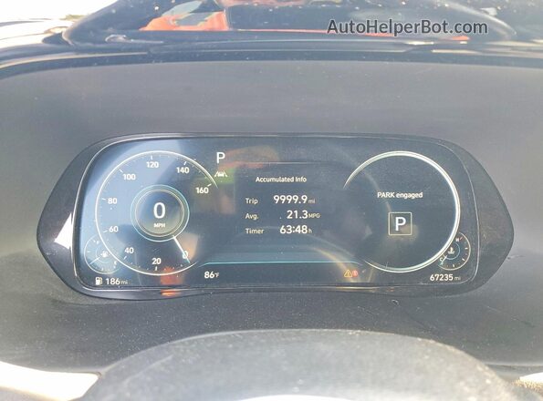 KM8R74HEXNU469201 2022 HYUNDAI PALISADE Gray Սարքավորումների վահանակի տեսք