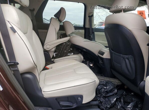 KM8R7DGE0PU600382 2023 HYUNDAI PALISADE Burgundy Rear interior view