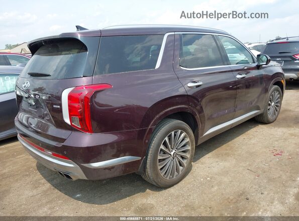 KM8R7DGE0PU640073 2023 HYUNDAI PALISADE Burgundy უკანა მარჯვენა