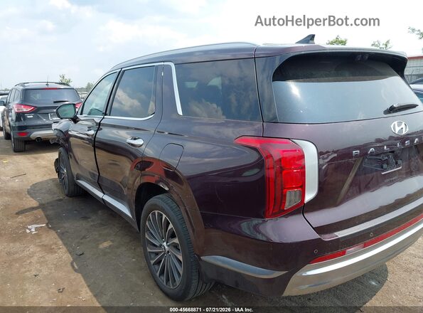 KM8R7DGE0PU640073 2023 HYUNDAI PALISADE Burgundy უკანა მარცხენა