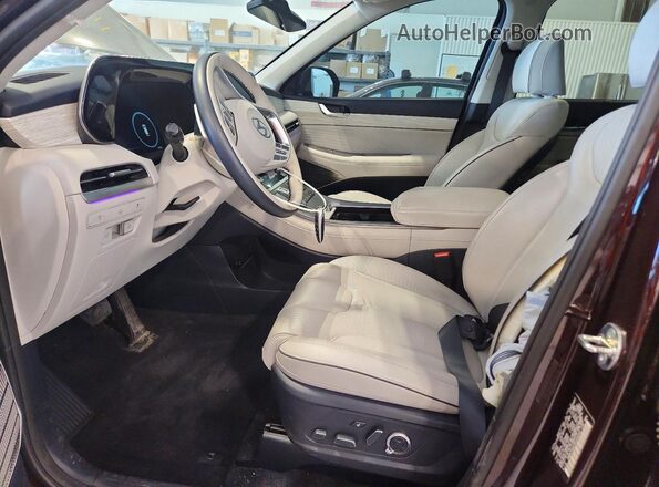 KM8R7DGE0RU656440 2024 HYUNDAI PALISADE Burgundy Вид салону спереду