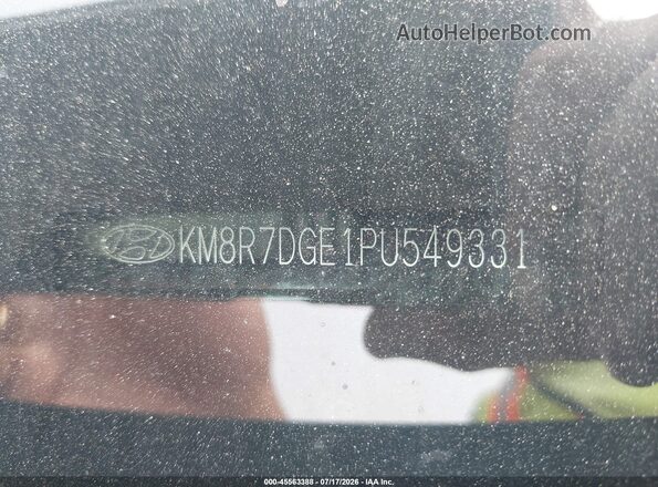 KM8R7DGE1PU549331 2023 HYUNDAI PALISADE Black Vista del compartimento del motor