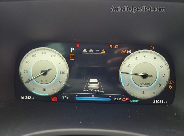 KM8R7DGE2PU494856 2023 HYUNDAI PALISADE Black ხელსაწყოთა პანელის ხედი