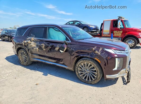 KM8R7DGE3PU510952 2023 HYUNDAI PALISADE Фиолетовый Передняя правая четверть