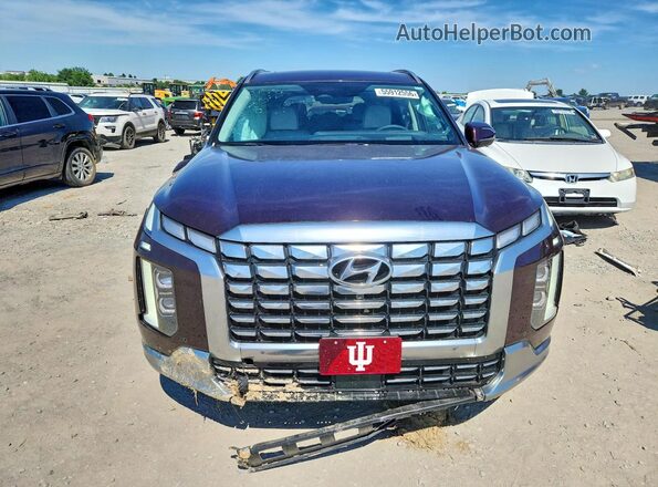 KM8R7DGE3PU510952 2023 HYUNDAI PALISADE Фиолетовый Вид спереди