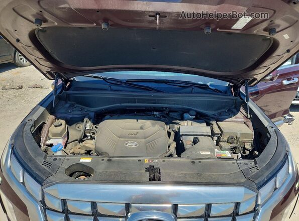 KM8R7DGE3PU510952 2023 HYUNDAI PALISADE Фиолетовый Вид подкапотного пространства