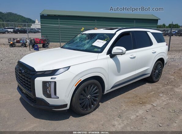 KM8R7DGE3SU842740 2025 HYUNDAI PALISADE White Vista tres cuartos delantera izquierda