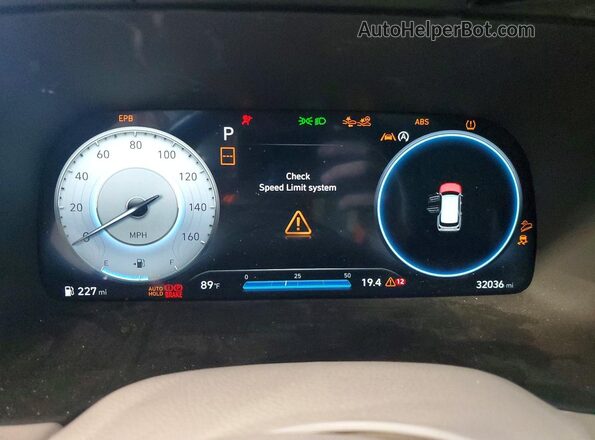 KM8R7DGE4RU701640 2024 HYUNDAI PALISADE Blue Widok zestawu wskaźników
