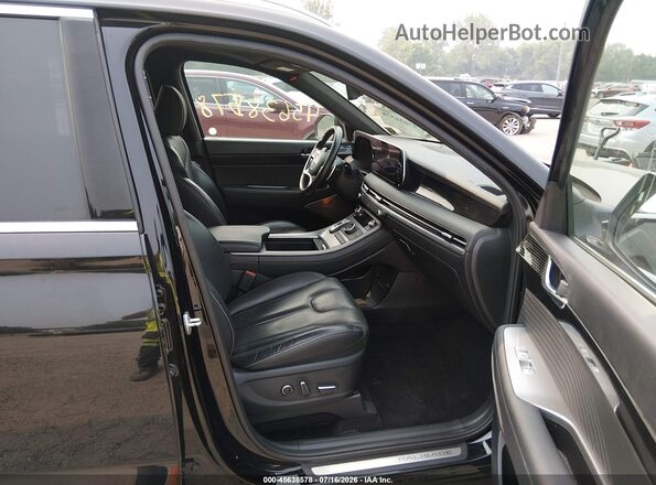 KM8R7DGE5PU498352 2023 HYUNDAI PALISADE Черный Вид салона спереди
