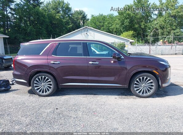 KM8R7DGE5PU567623 2023 HYUNDAI PALISADE Maroon 360 interior view