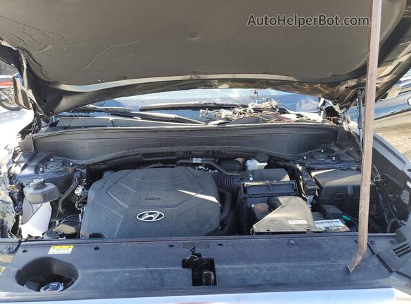 KM8R7DGE6RU698658 2024 HYUNDAI PALISADE Black Вид підкапотного простору