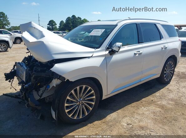 KM8R7DGE8SU952943 2025 HYUNDAI PALISADE White Vista tres cuartos delantera izquierda