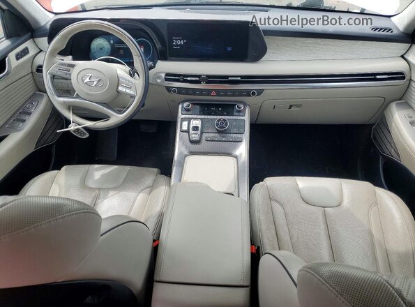 KM8R7DGEXPU540014 2023 HYUNDAI PALISADE White Widok deski rozdzielczej
