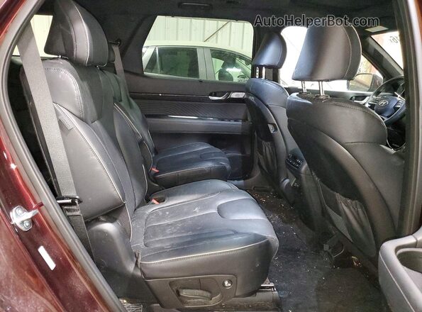 KM8R7DGEXSU817107 2025 HYUNDAI PALISADE Maroon Vista interior trasera