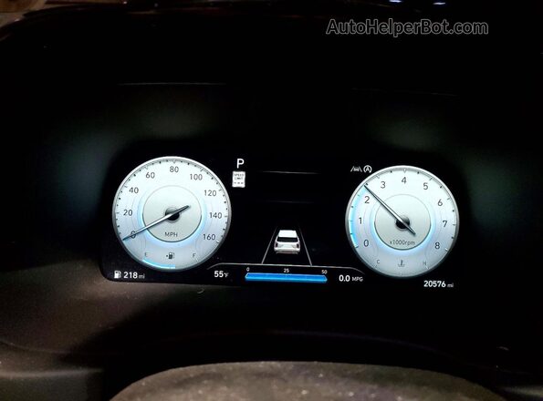 KM8R7DGEXSU817107 2025 HYUNDAI PALISADE Maroon Vista del cuadro de instrumentos