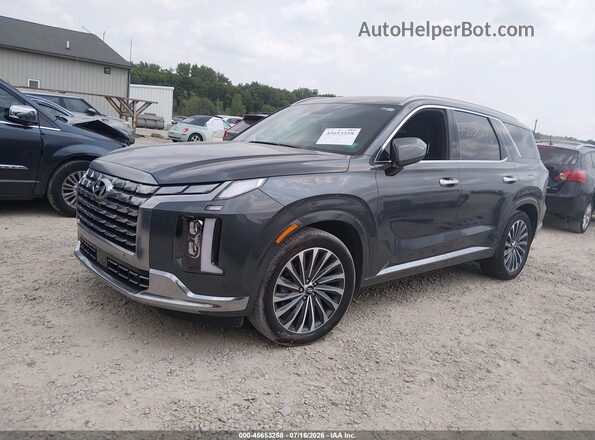 KM8R7DGEXSU919829 2025 HYUNDAI PALISADE Gray Vista tres cuartos delantera izquierda
