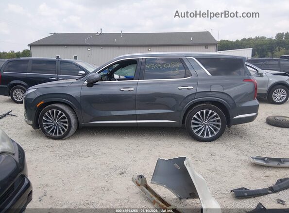 KM8R7DGEXSU919829 2025 HYUNDAI PALISADE Gray Vista interior de 360 grados