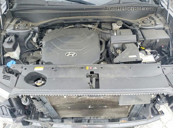 KM8R7DHE0MU187339 2021 HYUNDAI PALISADE Black Engine compartment view