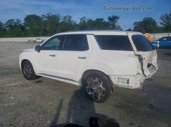 KM8R7DHE2MU197435 2021 HYUNDAI PALISADE White Rear left