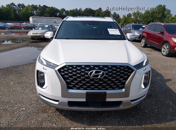 KM8R7DHE2MU255785 2021 HYUNDAI PALISADE White Вид щитка приладів