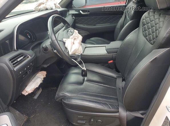 KM8R7DHE2MU325012 2021 HYUNDAI PALISADE White Вид салону спереду