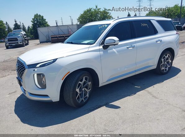 KM8R7DHE3MU242236 2021 HYUNDAI PALISADE White Przód lewy