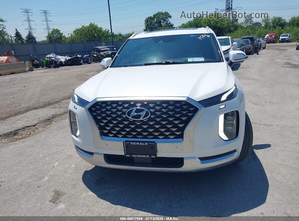 KM8R7DHE3MU242236 2021 HYUNDAI PALISADE White Widok wnętrza z tyłu