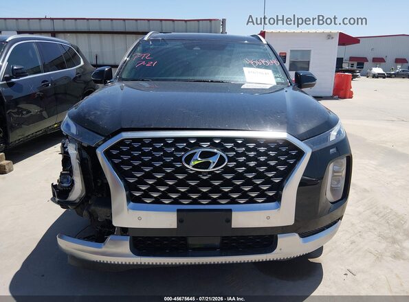 KM8R7DHE3MU317808 2021 HYUNDAI PALISADE Черный Вид задней части салона