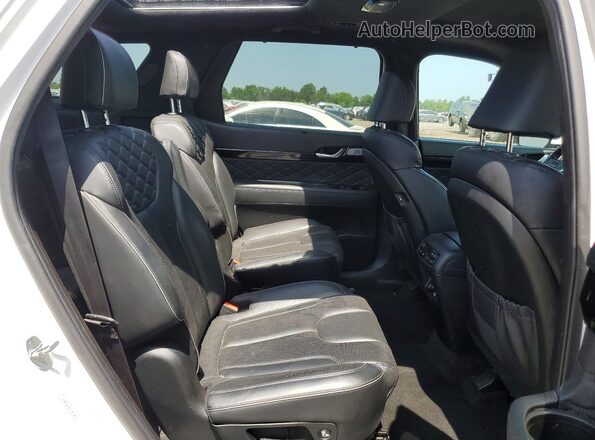 KM8R7DHE4MU295186 2021 HYUNDAI PALISADE White Widok wnętrza z tyłu