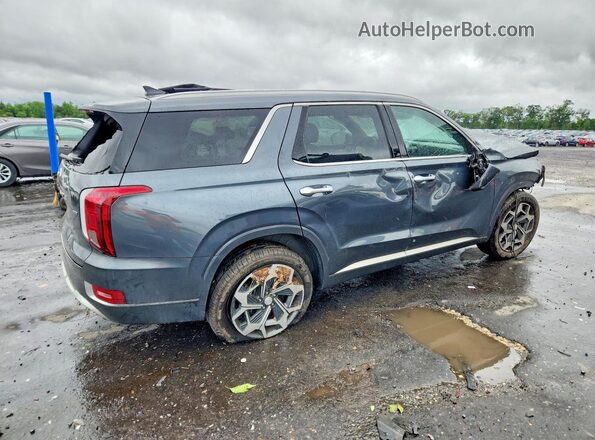 KM8R7DHE4MU315498 2021 HYUNDAI PALISADE Gray Задня права чверть