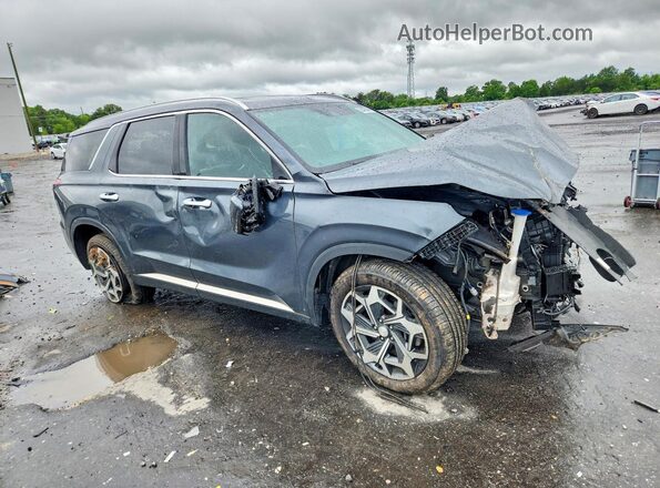 KM8R7DHE4MU315498 2021 HYUNDAI PALISADE Gray Передня права чверть