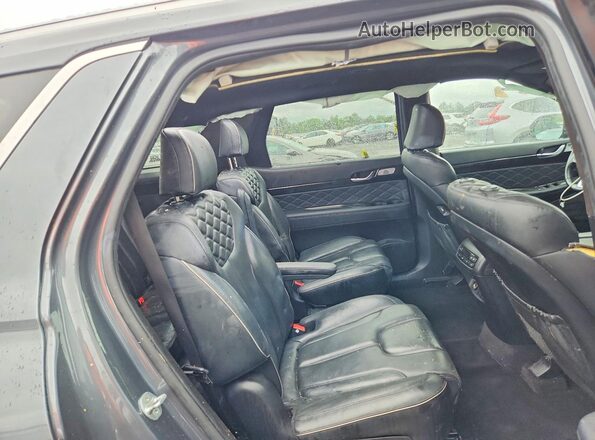 KM8R7DHE4MU315498 2021 HYUNDAI PALISADE Gray Вид задньої частини салону