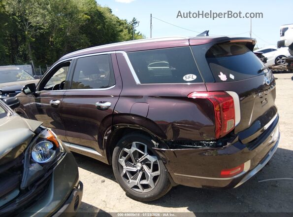 KM8R7DHE4NU341696 2022 HYUNDAI PALISADE Бордовый 