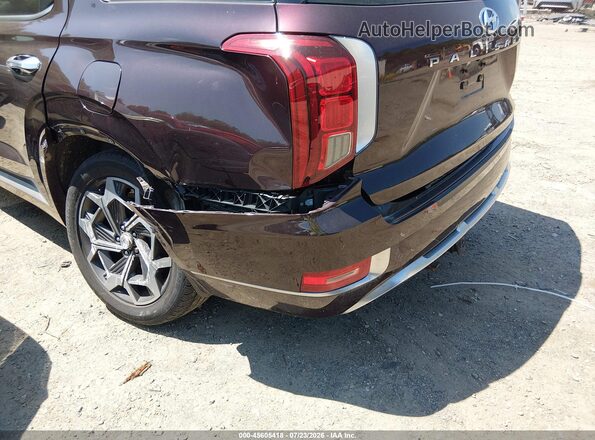 KM8R7DHE4NU341696 2022 HYUNDAI PALISADE Бордовый 