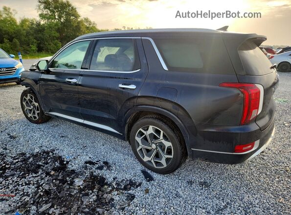 KM8R7DHE5MU176918 2021 HYUNDAI PALISADE Blue Tył lewy