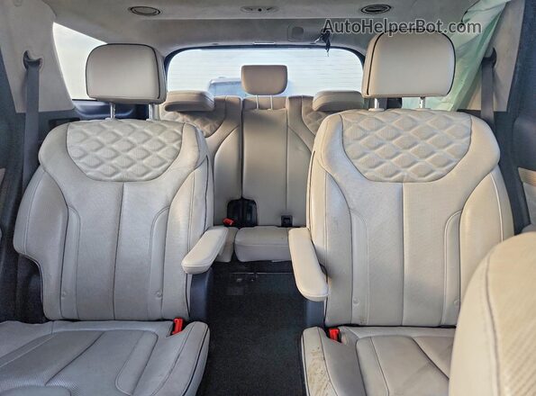 KM8R7DHE5MU176918 2021 HYUNDAI PALISADE Blue Widok tylnych siedzeń