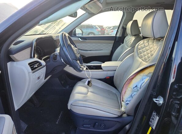 KM8R7DHE5MU176918 2021 HYUNDAI PALISADE Blue Widok wnętrza z przodu