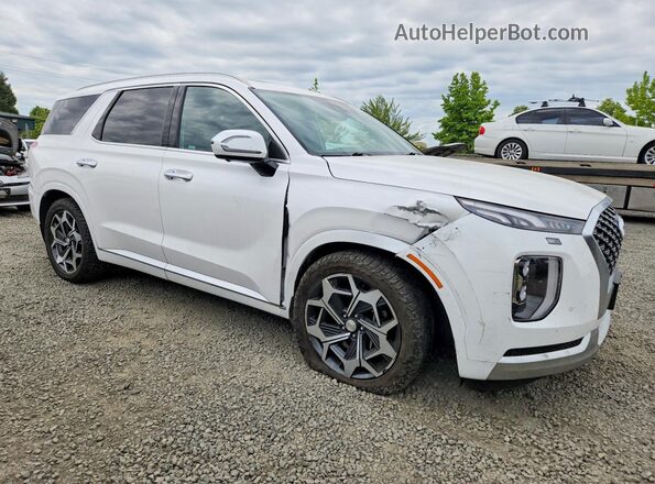 KM8R7DHE5MU242951 2021 HYUNDAI PALISADE White წინა მარჯვენა