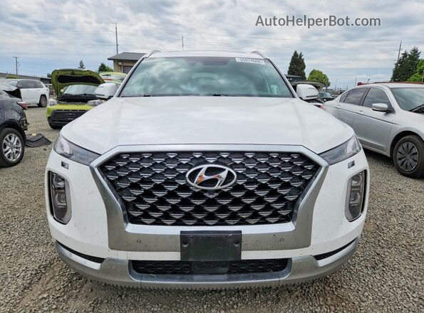 KM8R7DHE5MU242951 2021 HYUNDAI PALISADE White წინა ხედი
