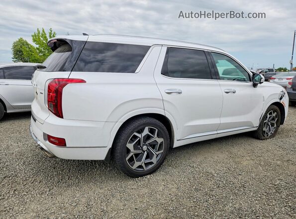 KM8R7DHE5MU242951 2021 HYUNDAI PALISADE White უკანა მარჯვენა