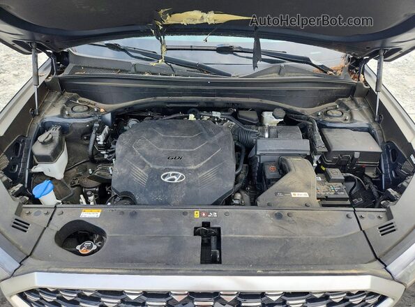 KM8R7DHE5NU397355 2022 HYUNDAI PALISADE Charcoal Vista del compartimento del motor
