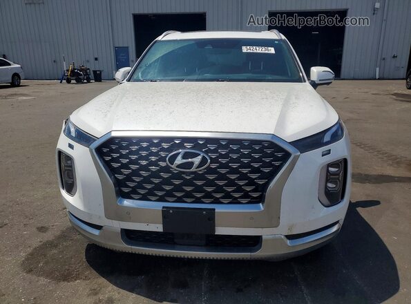 KM8R7DHE8MU220703 2021 HYUNDAI PALISADE White Դիմացի տեսք