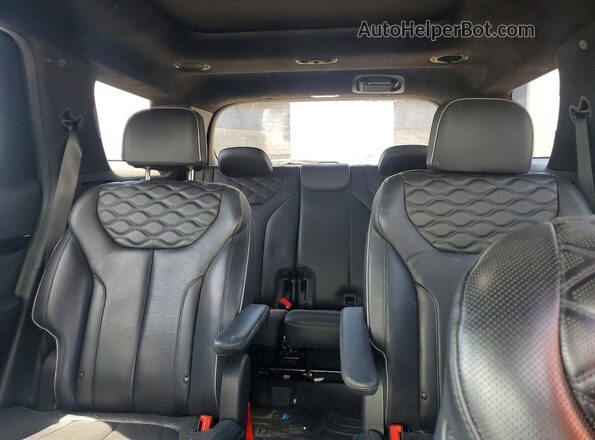 KM8R7DHE8MU220703 2021 HYUNDAI PALISADE White Հետևի նստատեղերի տեսք