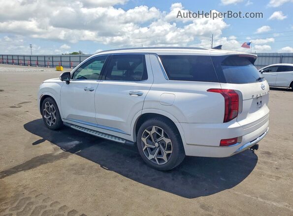 KM8R7DHE8MU220703 2021 HYUNDAI PALISADE White Հետևի ձախ