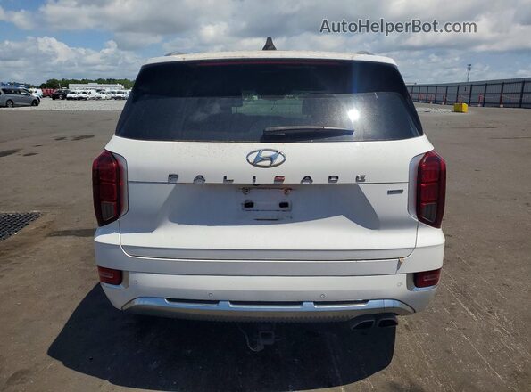 KM8R7DHE8MU220703 2021 HYUNDAI PALISADE White Հետևի տեսք