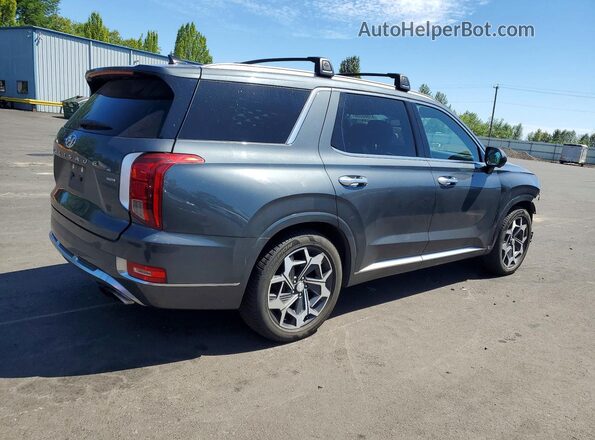 KM8R7DHE8MU259131 2021 HYUNDAI PALISADE Gray უკანა მარჯვენა